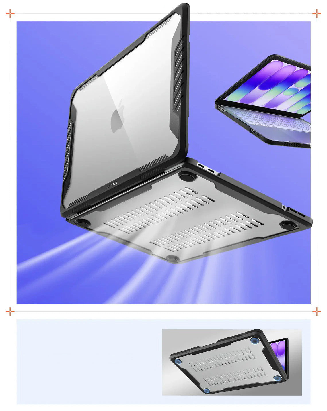 Schutzhülle für MacBook Neo 13" A18 Pro 2026, Supcase Unicorn Beetle UB, Schwarz