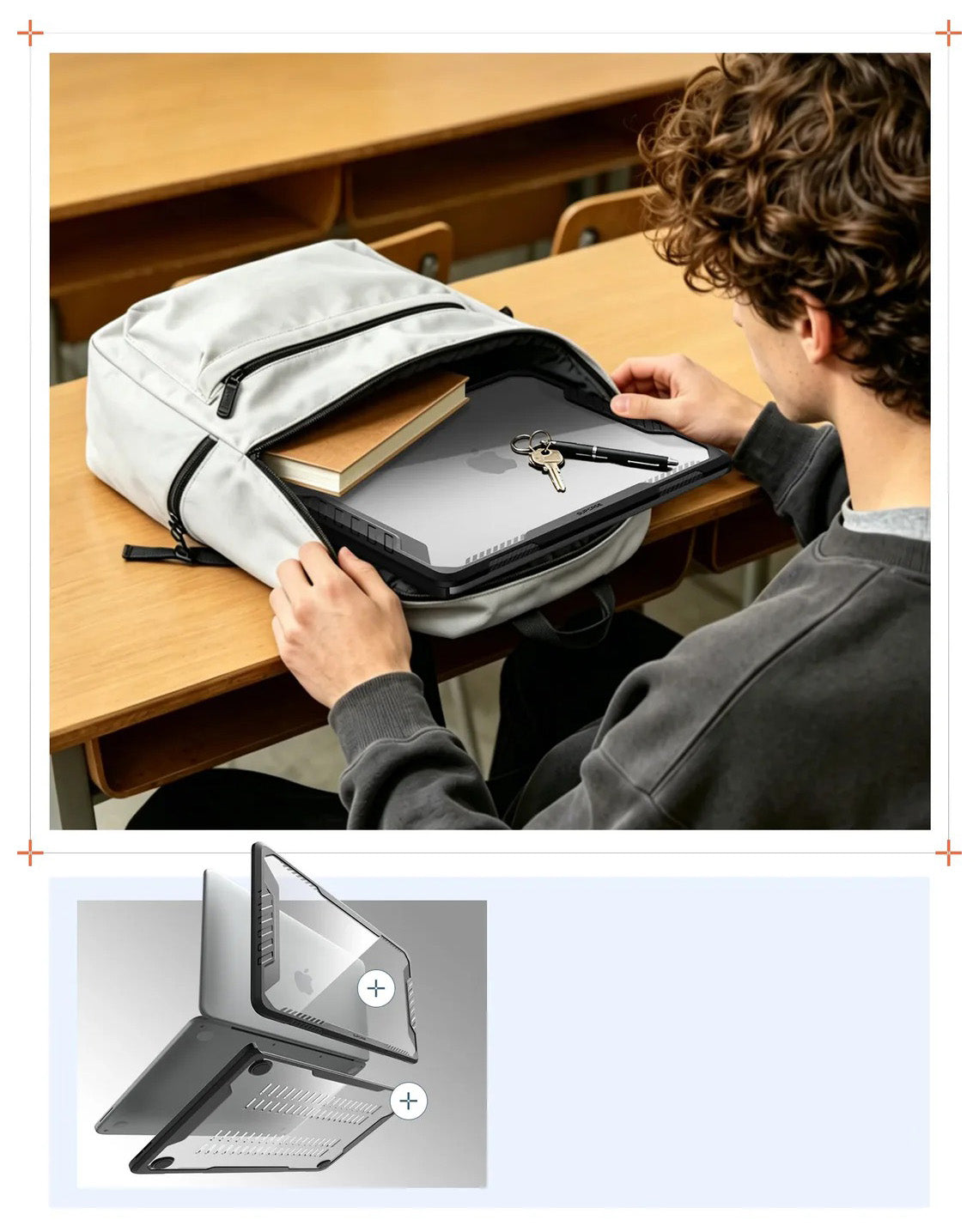 Schutzhülle für MacBook Neo 13" A18 Pro 2026, Supcase Unicorn Beetle UB, Schwarz