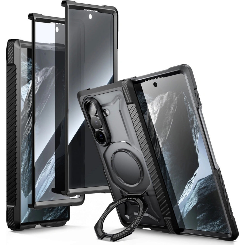 Handyhülle für Galaxy Z Fold8 Ultra, Supcase UB Grip Mag 2er-Set, mit MagSafe, Schwarz-Transparent
