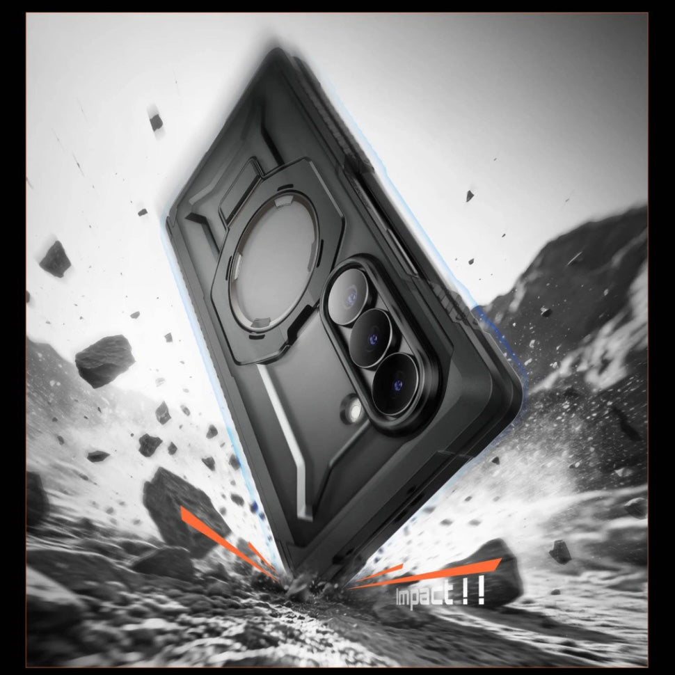 Handyhülle für Galaxy Z Fold8 Ultra, Supcase UB Grip Mag 2er-Set, mit MagSafe, Schwarz-Transparent
