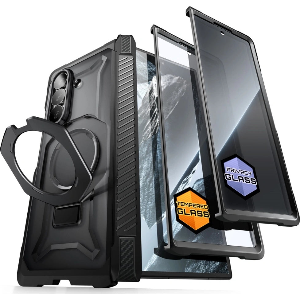 Handyhülle für Galaxy Z Fold8 Ultra, Supcase UB Grip Mag 2er-Set, mit MagSafe, Schwarz-Transparent