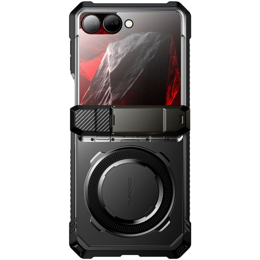 Handyhülle für Galaxy Z Flip8, Supcase UB Grip Mag mit MagSafe, Schwarz und Transparent
