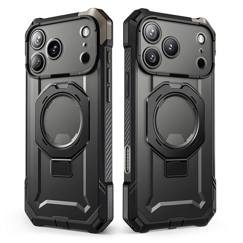 Handyhülle für iPhone 17 Pro, Supcase UB Grip Mag mit MagSafe (CC), Schwarz-Transparent