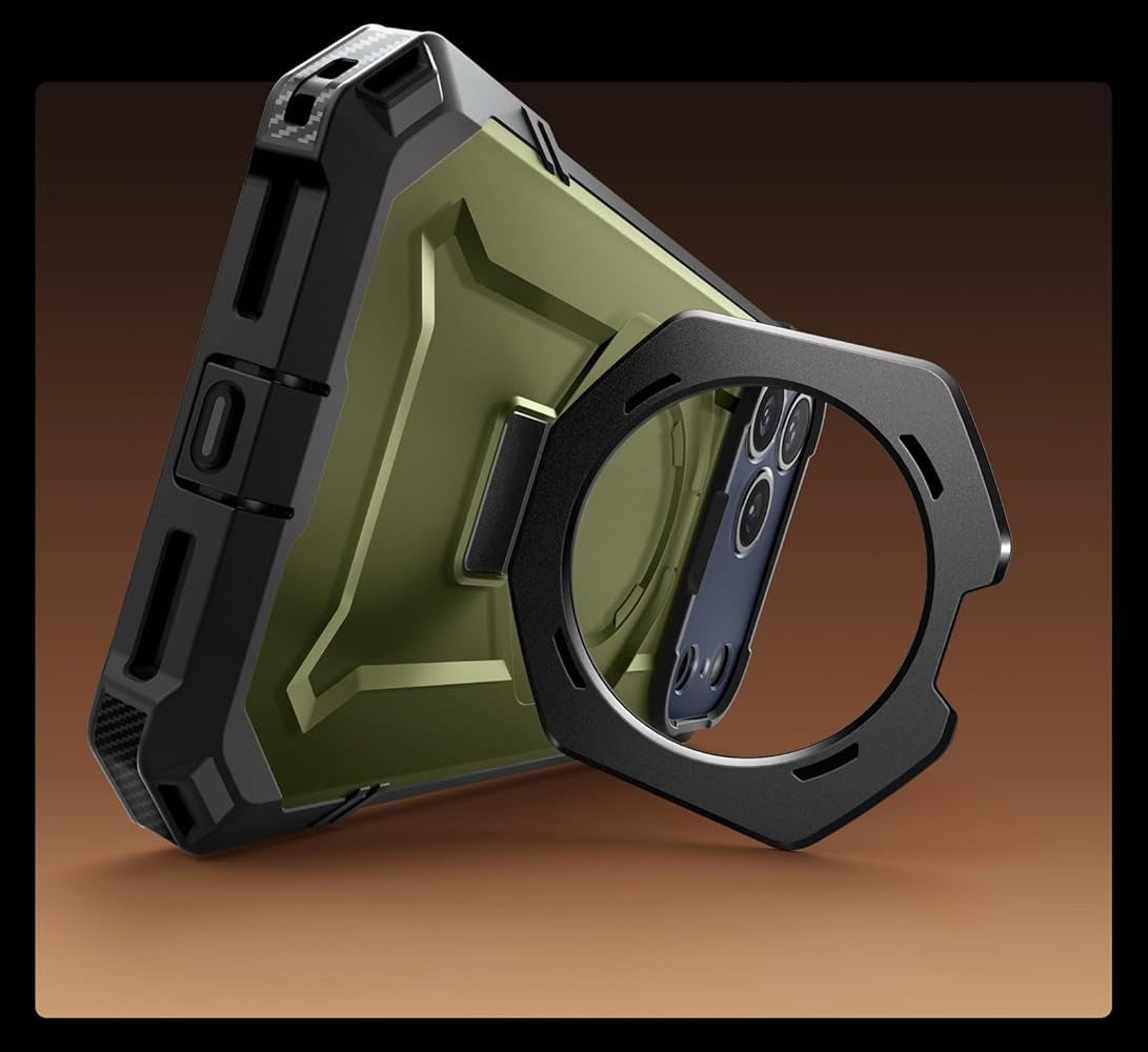 Handyhülle für iPhone 17 Pro, Supcase UB Grip Mag mit MagSafe (CC), Schwarz-Grün