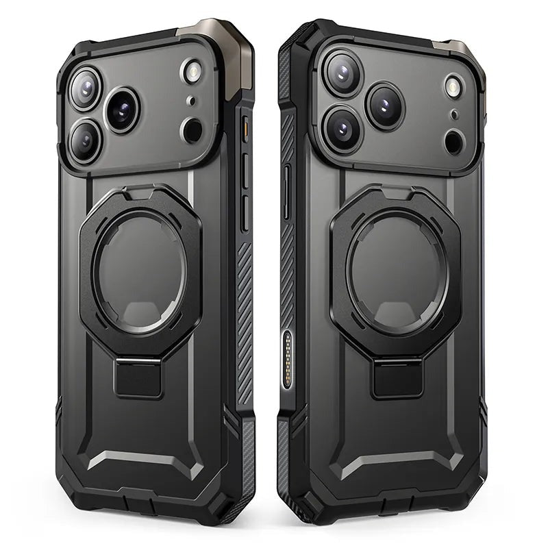 Handyhülle für iPhone 17 Pro Max, Supcase UB Grip Mag mit MagSafe (CC), Grau-Transparent