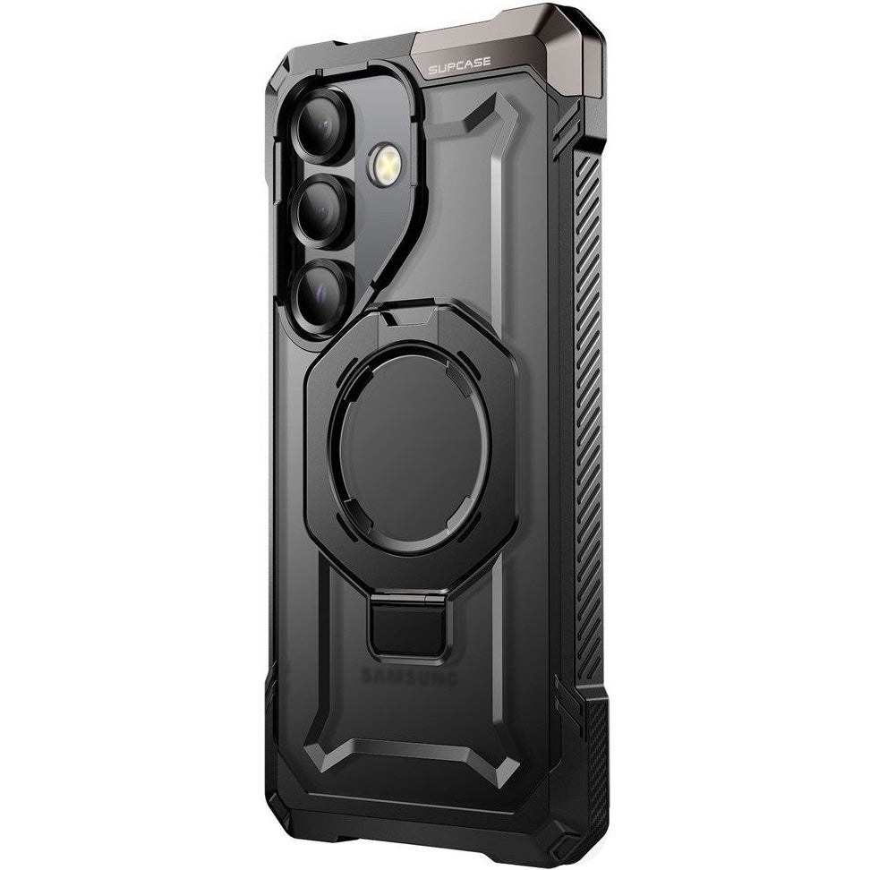 Handyhülle für Galaxy S25 FE, Supcase UB Grip Mag mit MagSafe, Schwarz-Transparent