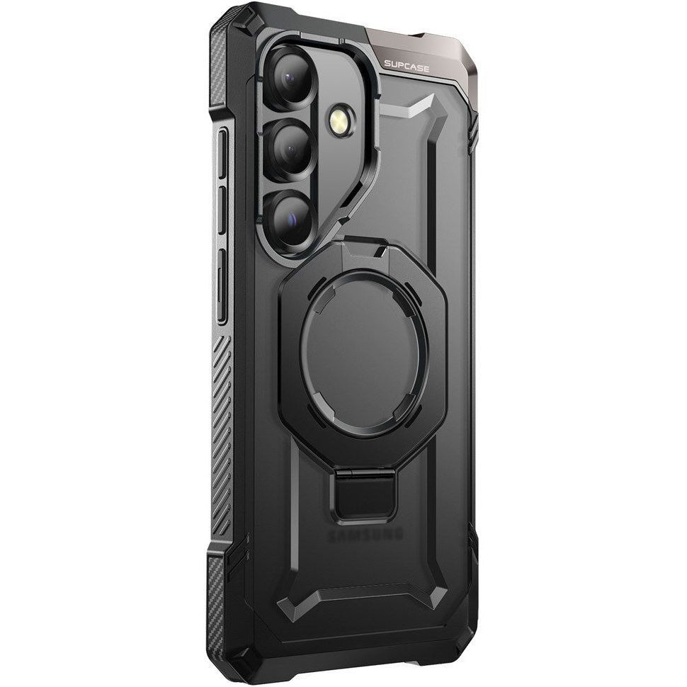 Handyhülle für Galaxy S25 FE, Supcase UB Grip Mag mit MagSafe, Schwarz-Transparent