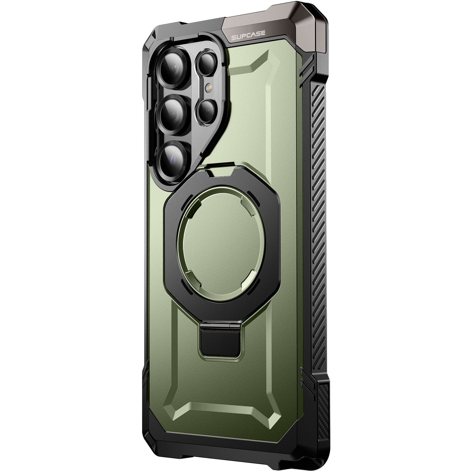 Handyhülle für Galaxy S25 Ultra, Supcase UB Grip Mag mit MagSafe, Schwarz-Grün