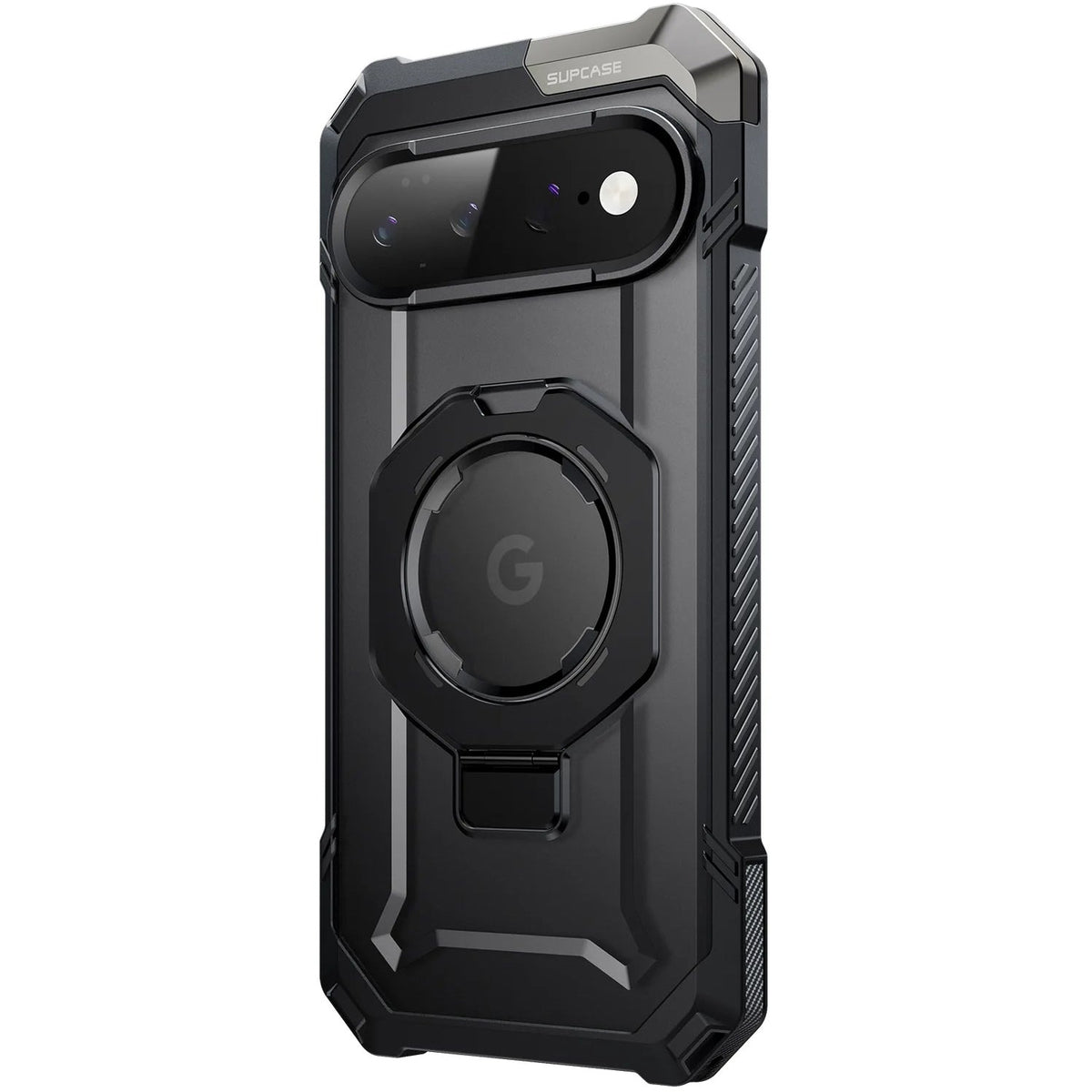 Handyhülle für Google Pixel 11 Pro XL, Supcase UB Grip Mag mit MagSafe, Transparent und Schwarz (9/10)