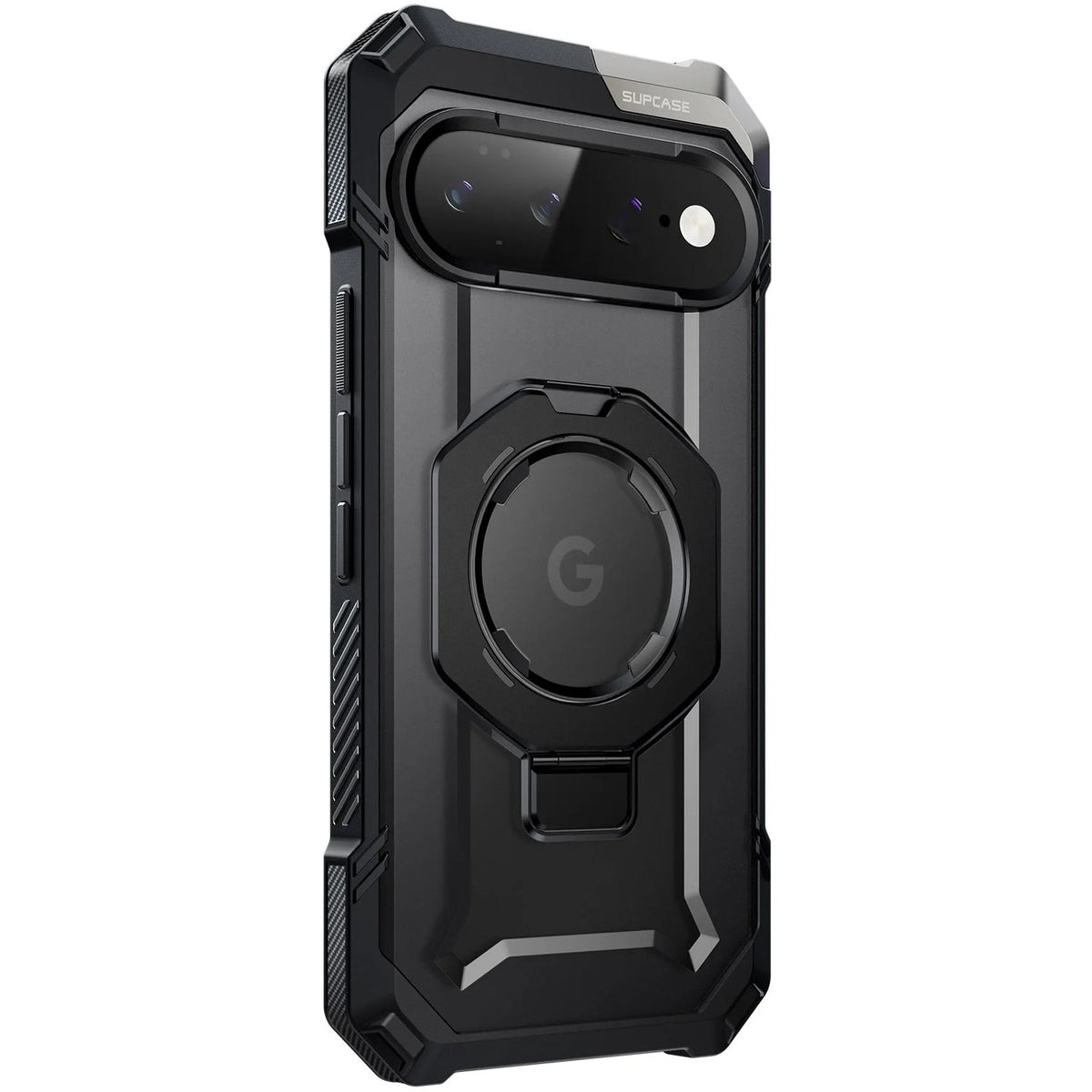 Handyhülle für Google Pixel 11 Pro XL, Supcase UB Grip Mag mit MagSafe, Transparent und Schwarz (10/10)