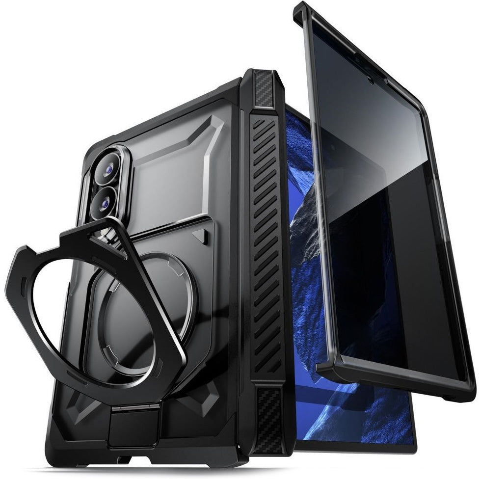 Handyhülle + Sichtschutzglas 9H für Galaxy Z Fold8, Supcase UB Grip Mag SPG Privacy mit MagSafe, Transparent und Schwarz (9/12)