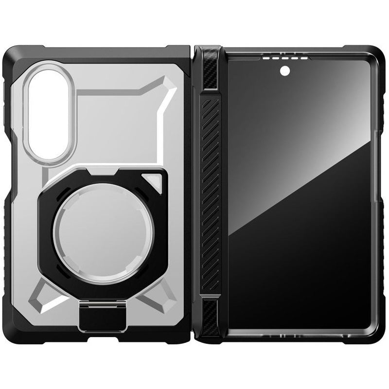 Handyhülle + Sichtschutzglas 9H für Galaxy Z Fold8, Supcase UB Grip Mag SPG Privacy mit MagSafe, Transparent und Schwarz (10/12)