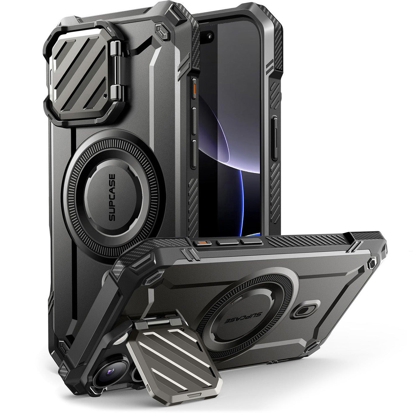 Handyhülle für iPhone 16 Pro Max, Supcase UB Mag XT (CC) mit MagSafe, Schwarz