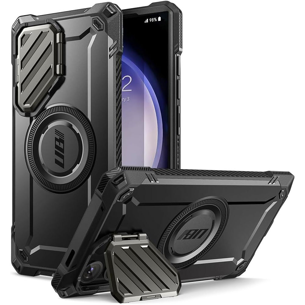 Schutzhülle für Galaxy S24 Ultra, Supcase UB Mag XT für MagSafe, Schwarz