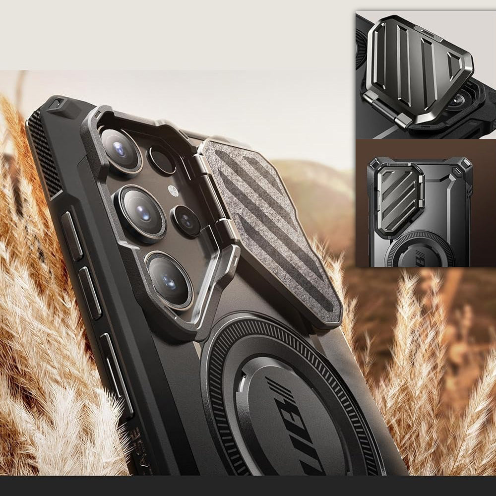 Schutzhülle für Galaxy S24 Ultra, Supcase UB Mag XT für MagSafe, Schwarz