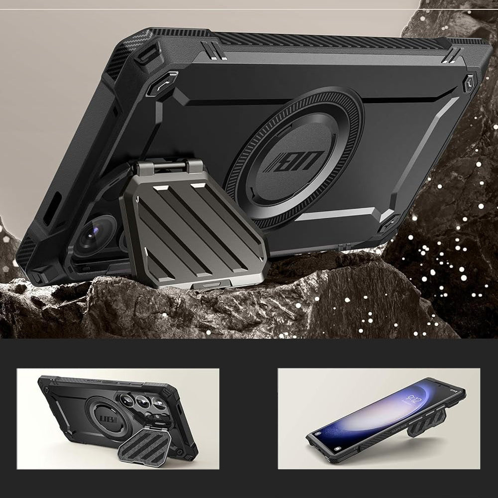 Schutzhülle für Galaxy S24 Ultra, Supcase UB Mag XT für MagSafe, Schwarz