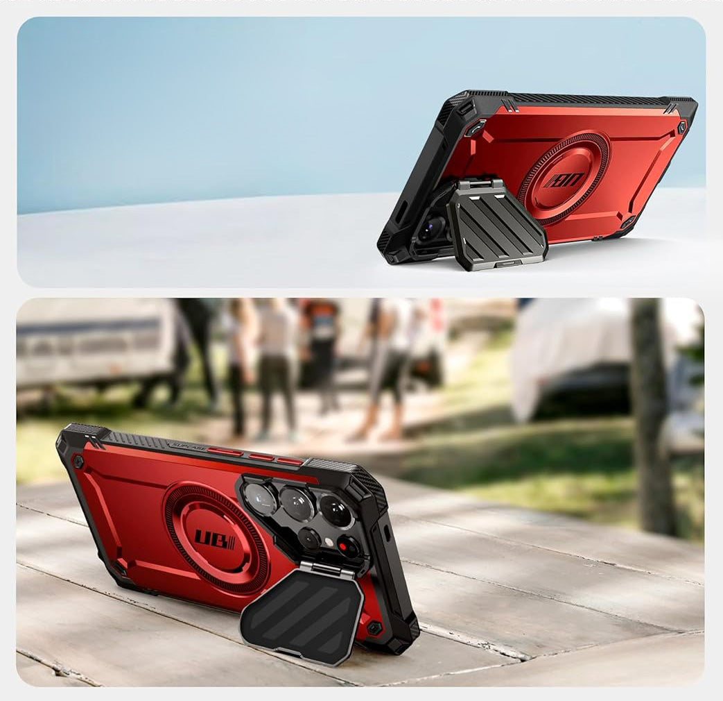 Handyhülle für Galaxy S25 Ultra, Supcase UB Mag XT mit MagSafe, Rot