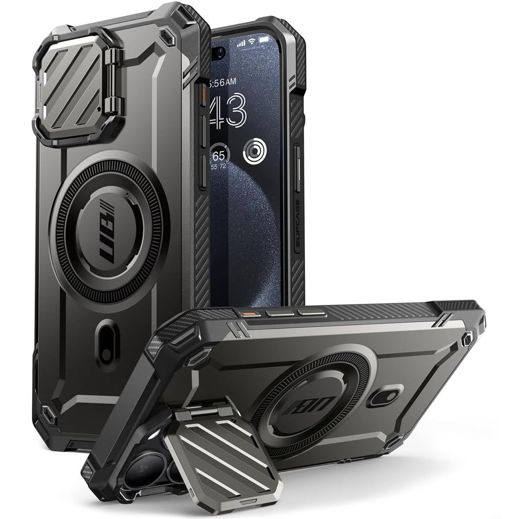 Schutzhülle Supcase UB Mag XT mit MagSafe für iPhone 15 Pro Max, Schwarz