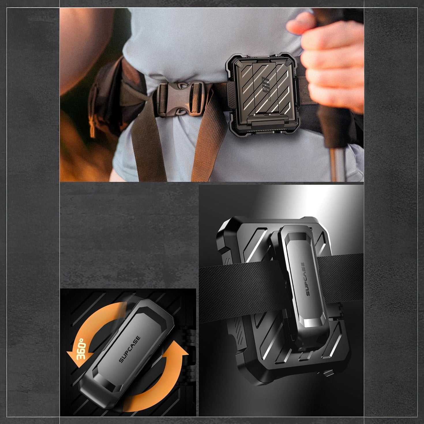 Handyhülle für Galaxy Z Flip8, Supcase UB Pro BackSP, Schwarz