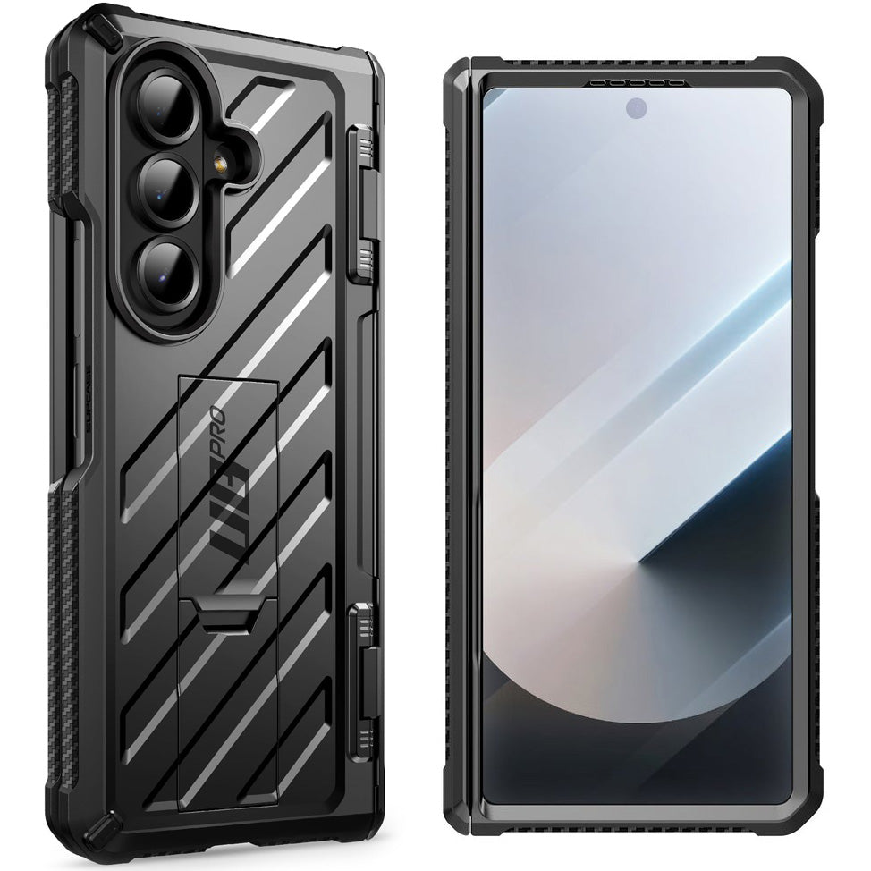 Handyhülle + Glas für Galaxy Z Fold7, Supcase UB Pro BackSP 9H, Schwarz