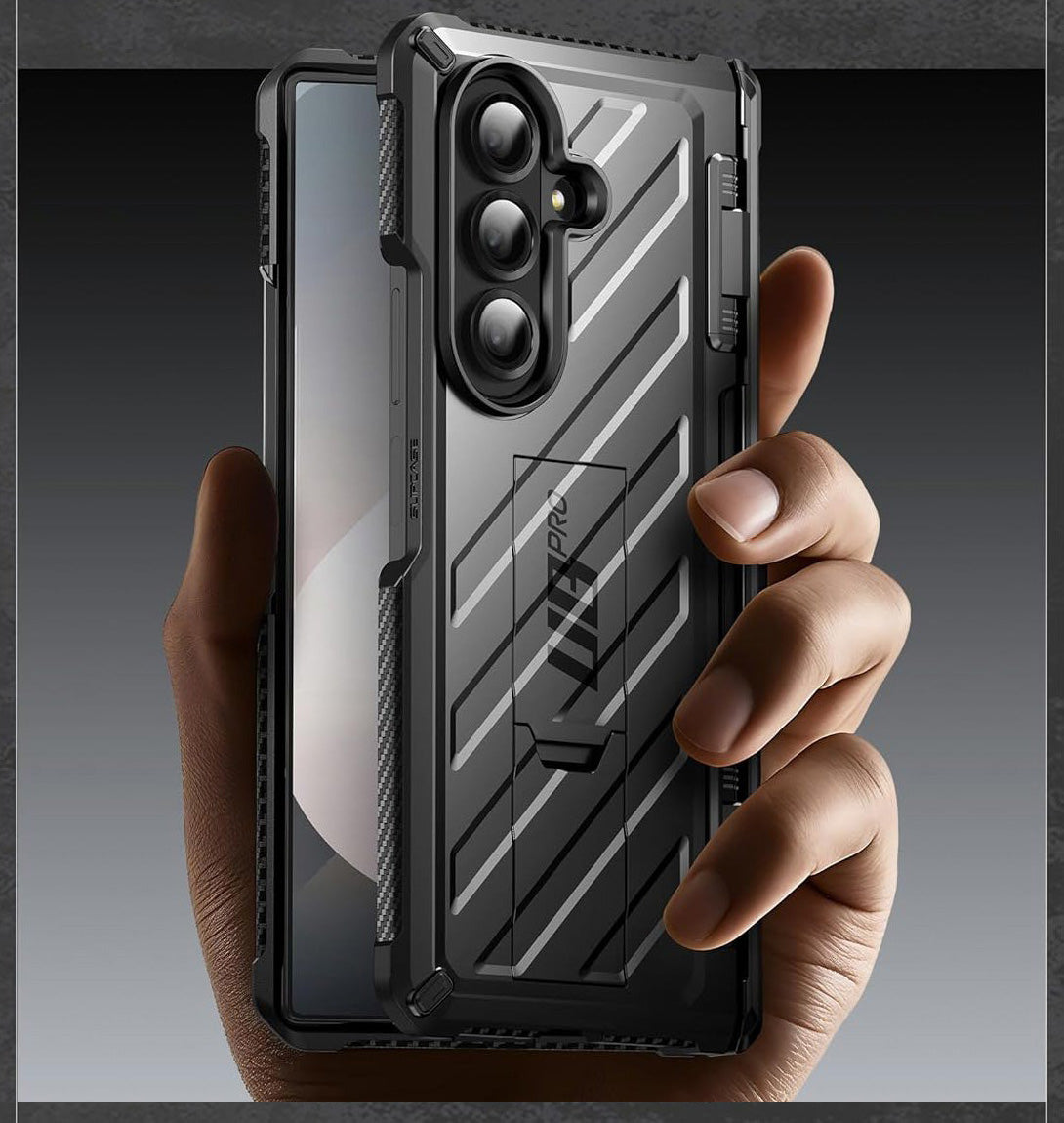 Handyhülle + Glas für Galaxy Z Fold7, Supcase UB Pro BackSP 9H, Schwarz