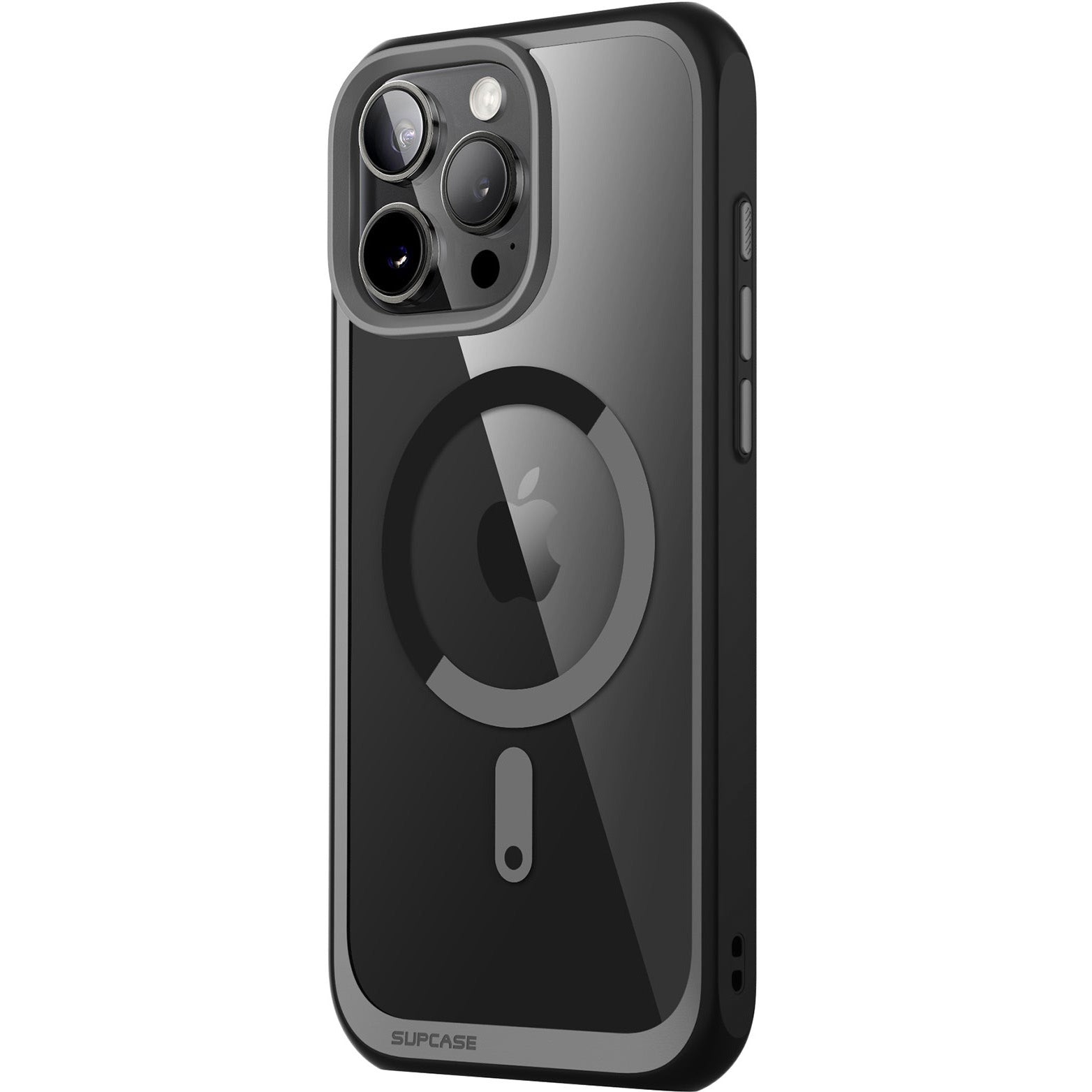 Handyhülle für iPhone 16 Pro, Supcase UB Mag mit MagSafe (CC), Transparent-Schwarz