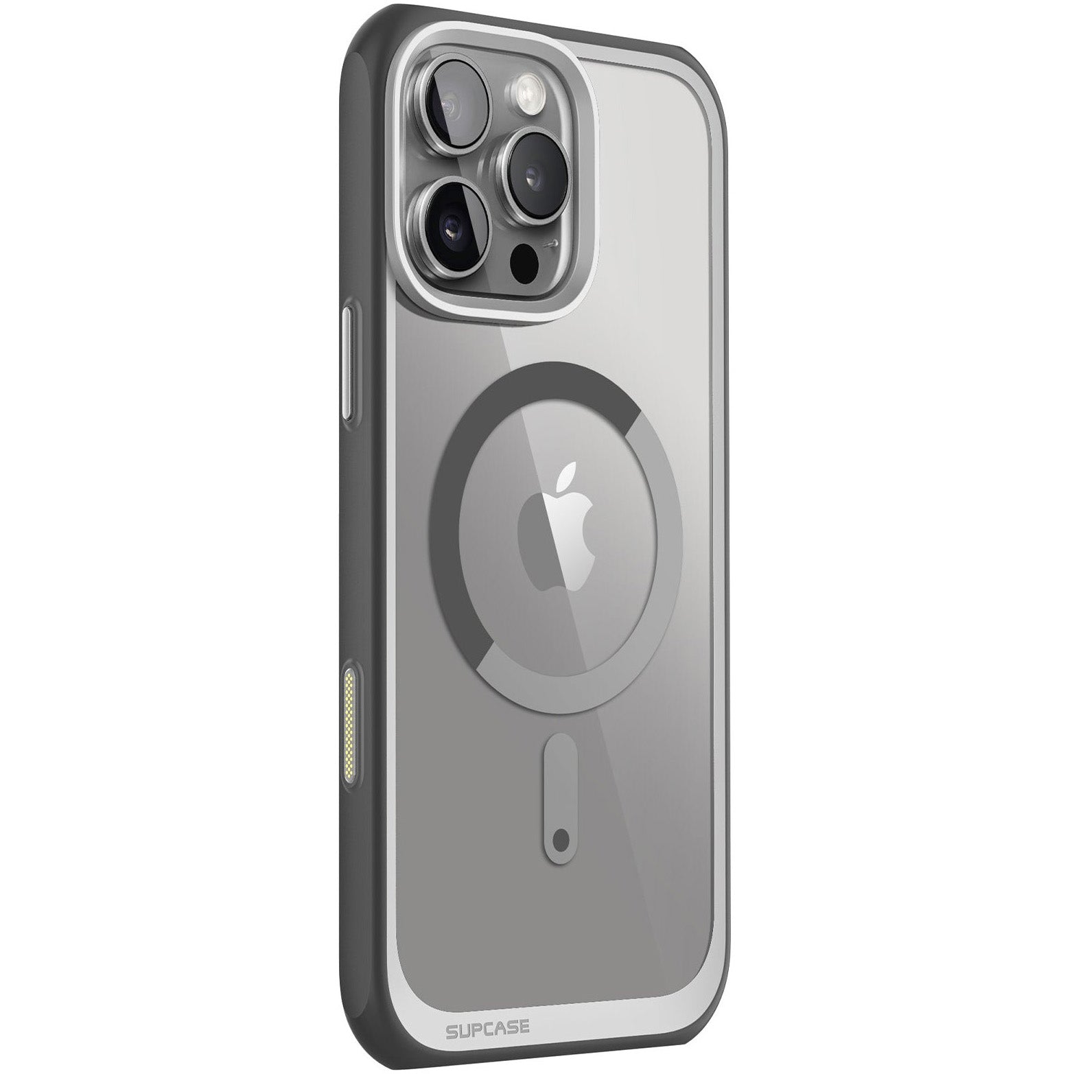 Handyhülle für iPhone 16 Pro, Supcase UB Mag mit MagSafe (CC), Transparent-Grau