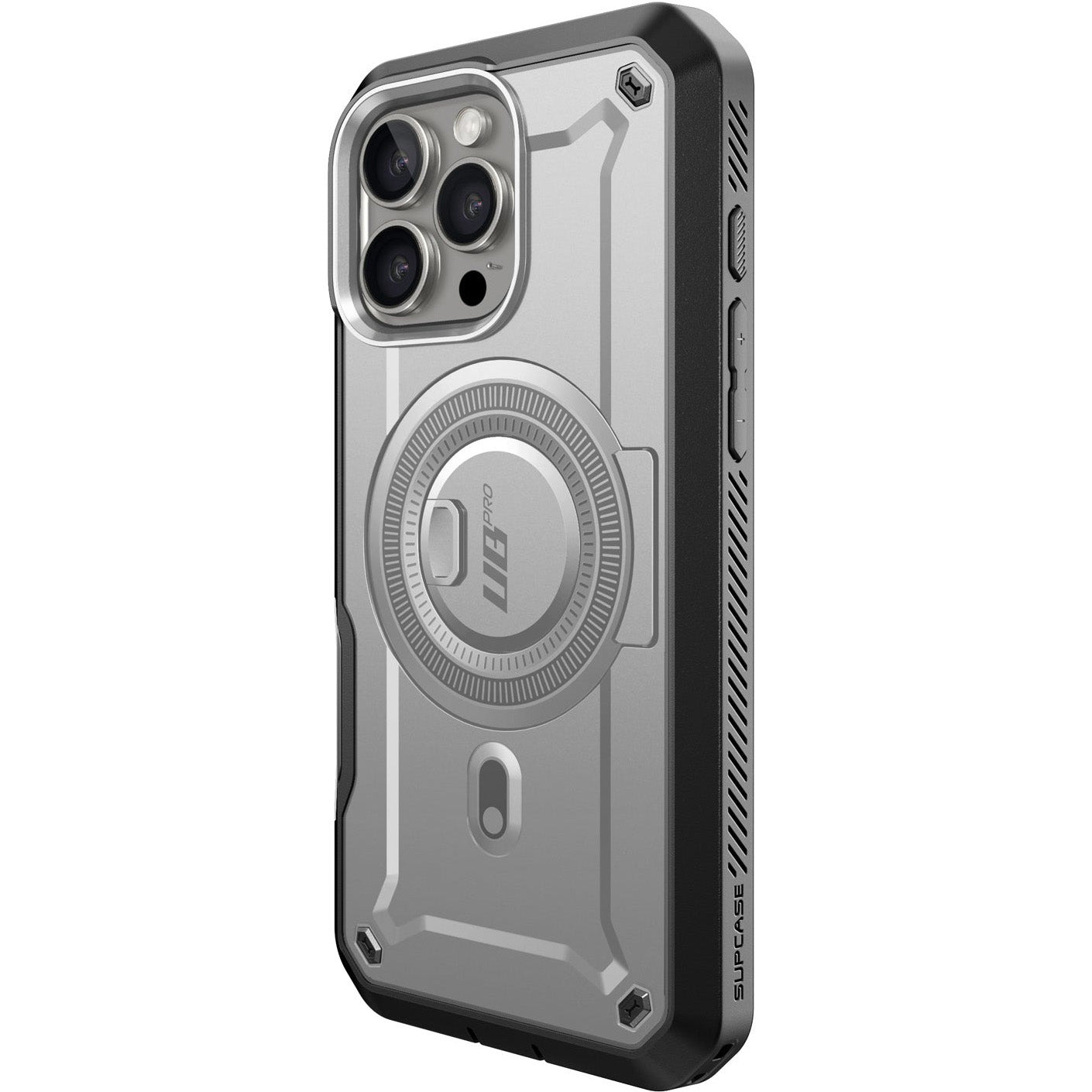 Handyhülle für iPhone 16 Pro, Supcase UB Pro Mag mit MagSafe SP, Grau
