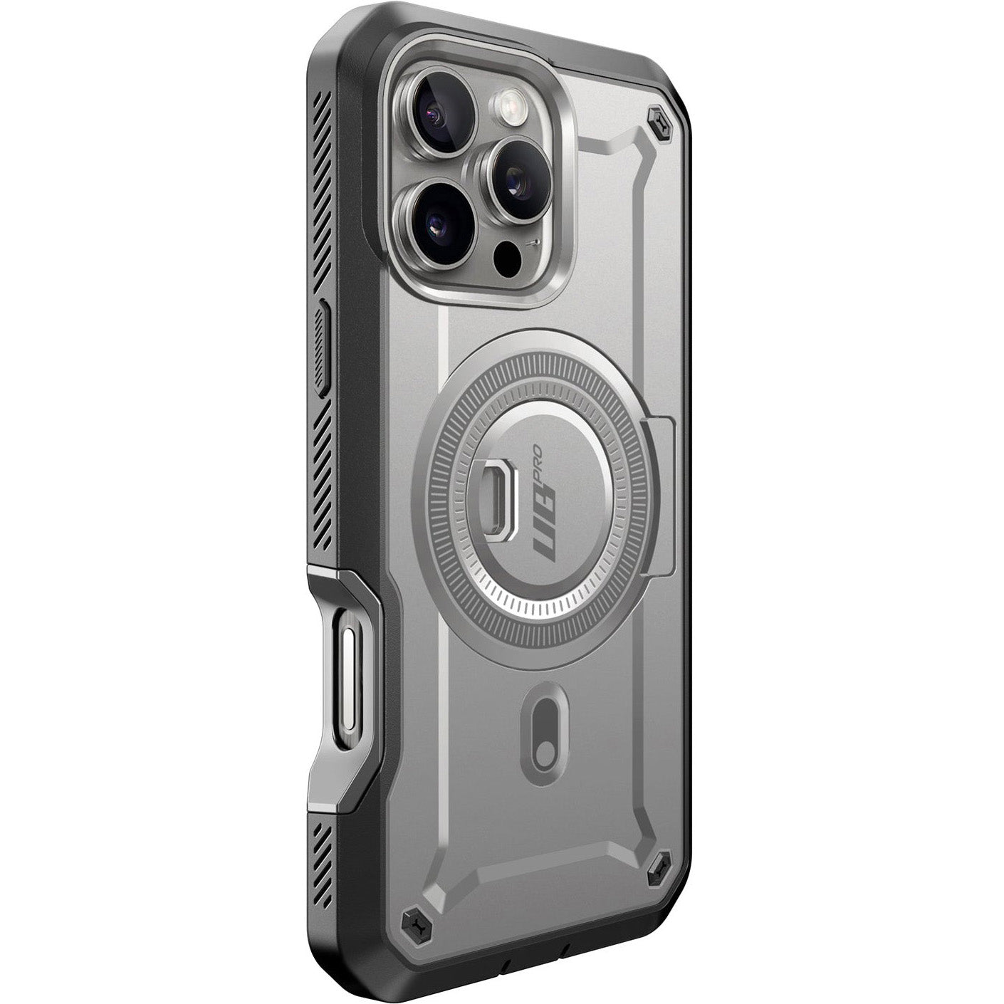Handyhülle für iPhone 16 Pro, Supcase UB Pro Mag mit MagSafe SP, Grau