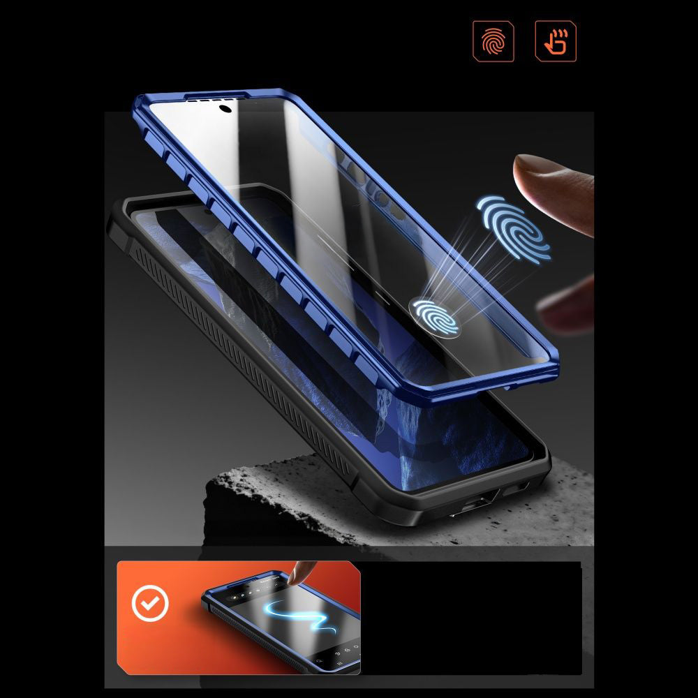 Handyhülle für Galaxy S26, Supcase UB Pro Mag mit MagSafe SP+noSP, Blau-Schwarz