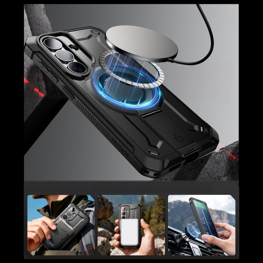 Handyhülle für Galaxy S26 Plus, Supcase UB Pro Mag mit MagSafe SP+noSP, Schwarz