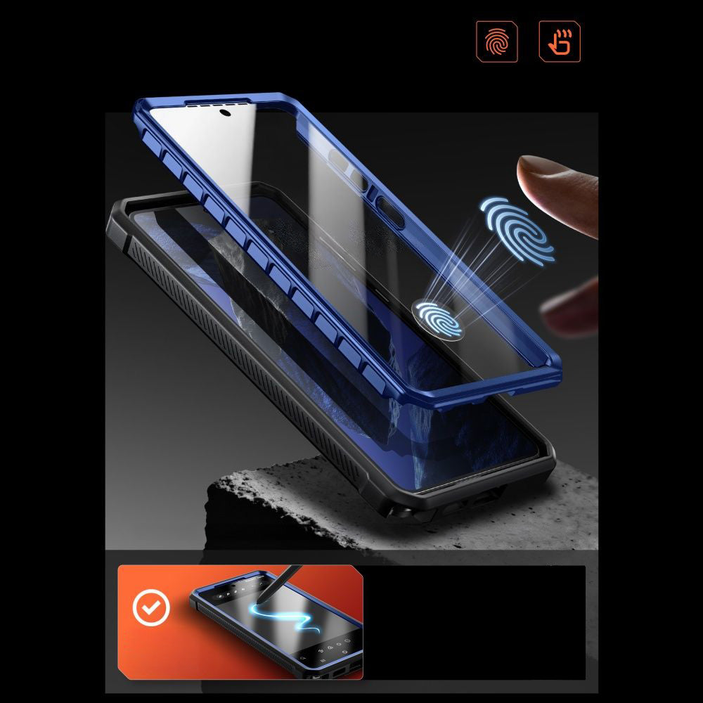 Handyhülle für Galaxy S26 Ultra, Supcase UB Pro Mag mit MagSafe SP+noSP, Blau-Schwarz