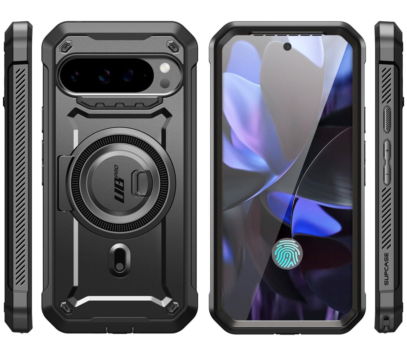 Handyhülle für Pixel 9 / 9 Pro, Supcase UB Pro Mag für MagSafe SP, Schwarz