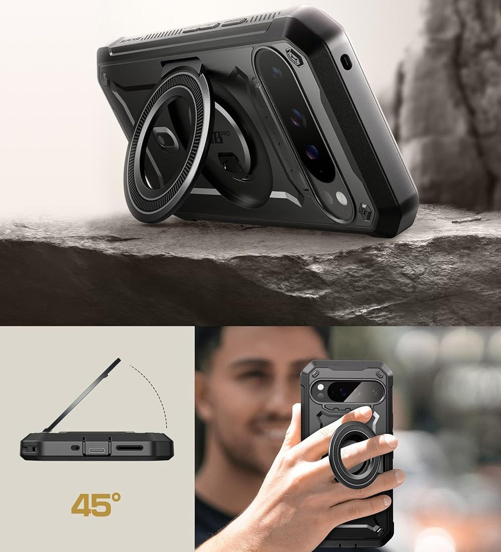 Handyhülle für Pixel 9 / 9 Pro, Supcase UB Pro Mag für MagSafe SP, Schwarz