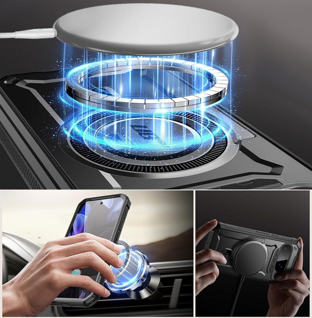 Handyhülle für Pixel 9 / 9 Pro, Supcase UB Pro Mag für MagSafe SP, Schwarz
