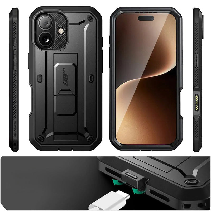 Handyhülle für iPhone 17, Supcase UB Pro SP (CC), Schwarz