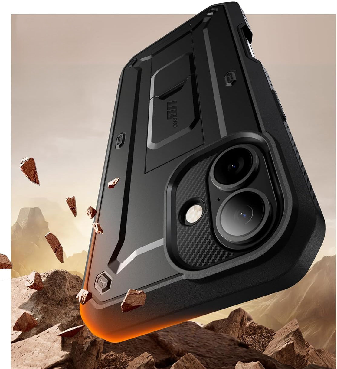 Handyhülle für iPhone 17, Supcase UB Pro SP (CC), Schwarz