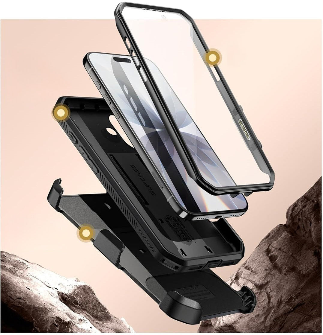 Handyhülle für iPhone 17, Supcase UB Pro SP (CC), Schwarz