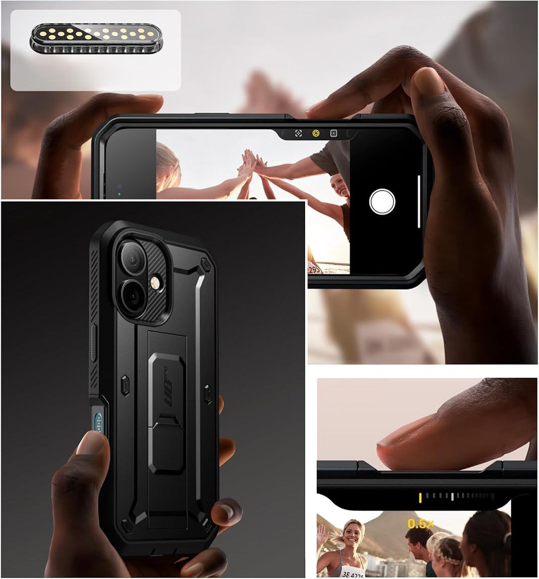 Handyhülle für iPhone 17, Supcase UB Pro SP (CC), Schwarz
