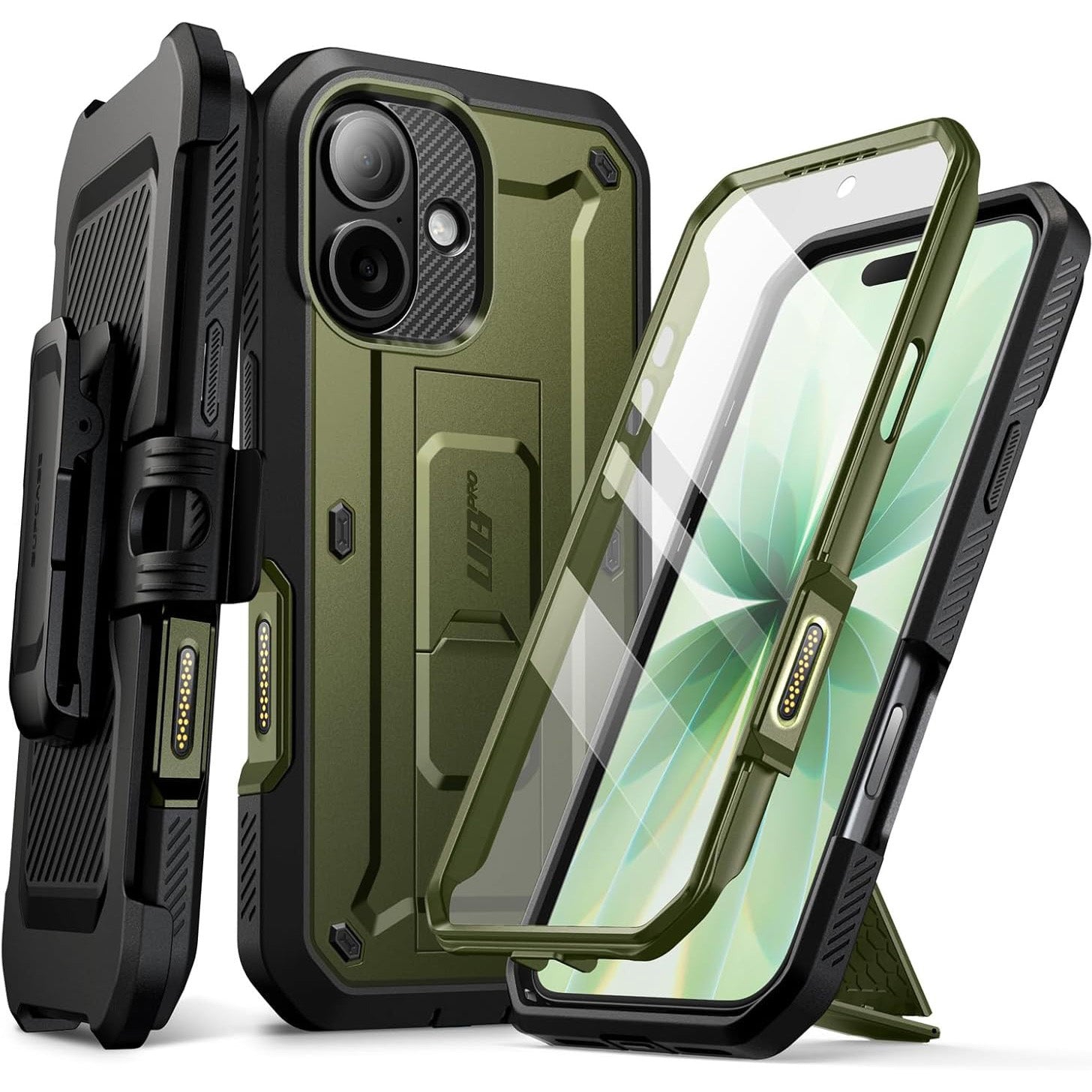 Handyhülle für iPhone 17, Supcase UB Pro SP (CC), Schwarz-Grün