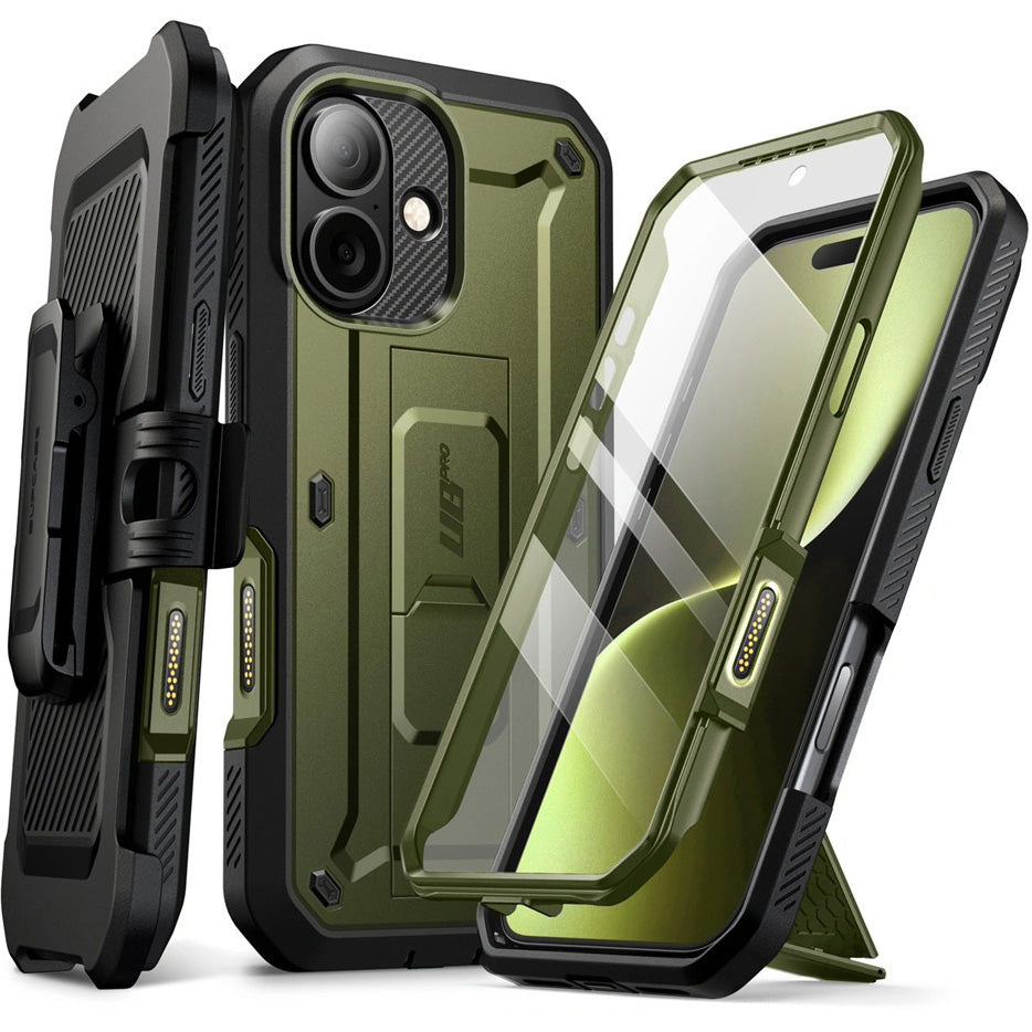 Handyhülle für iPhone 17, Supcase UB Pro SP (CC), Schwarz-Grün