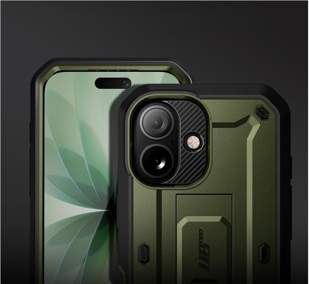 Handyhülle für iPhone 17, Supcase UB Pro SP (CC), Schwarz-Grün
