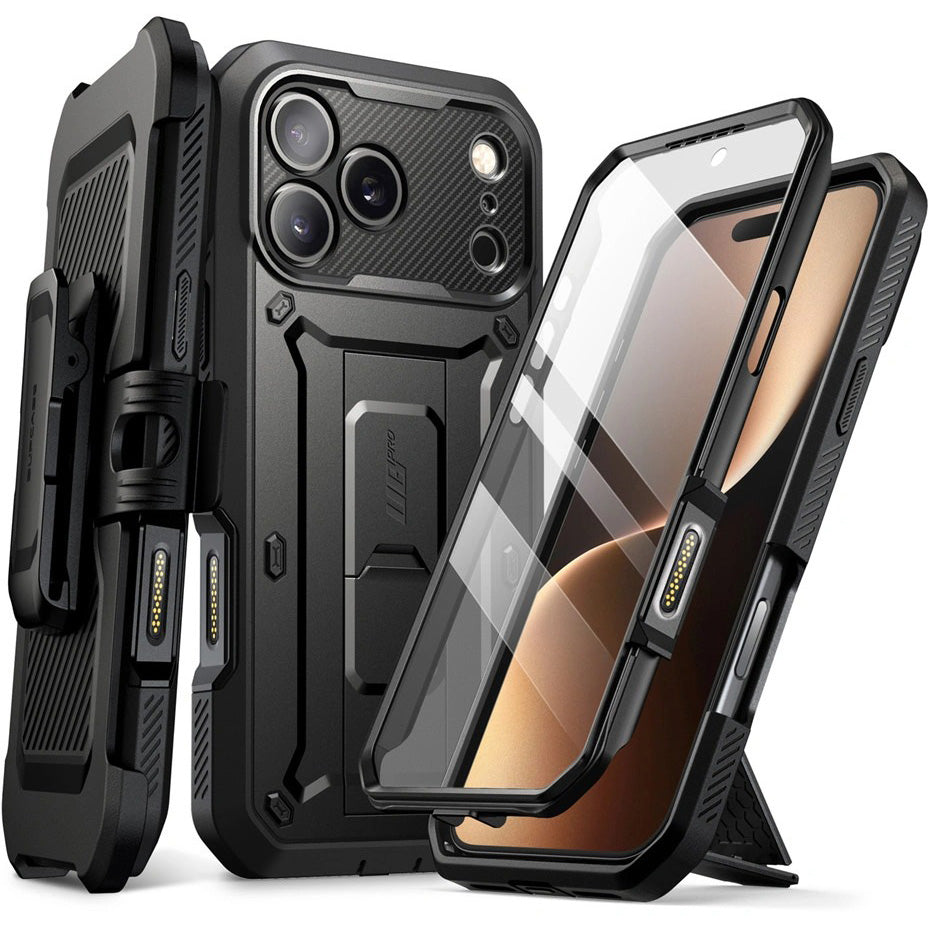 Handyhülle für iPhone 17 Pro, Supcase UB Pro SP (CC), Schwarz