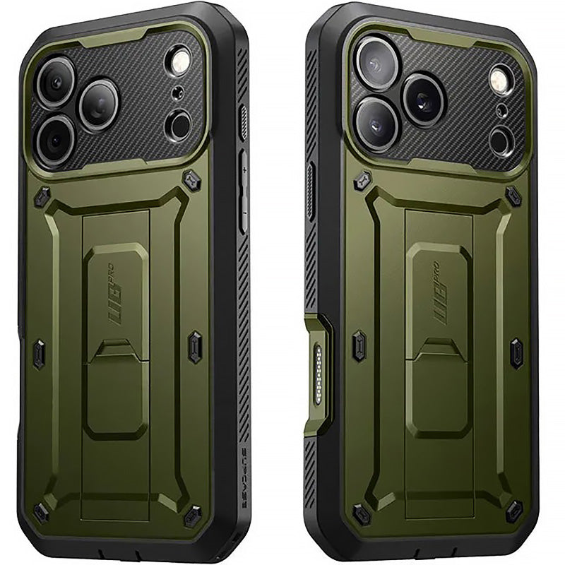 Handyhülle für iPhone 17 Pro, Supcase UB Pro SP (CC), Schwarz-Grün