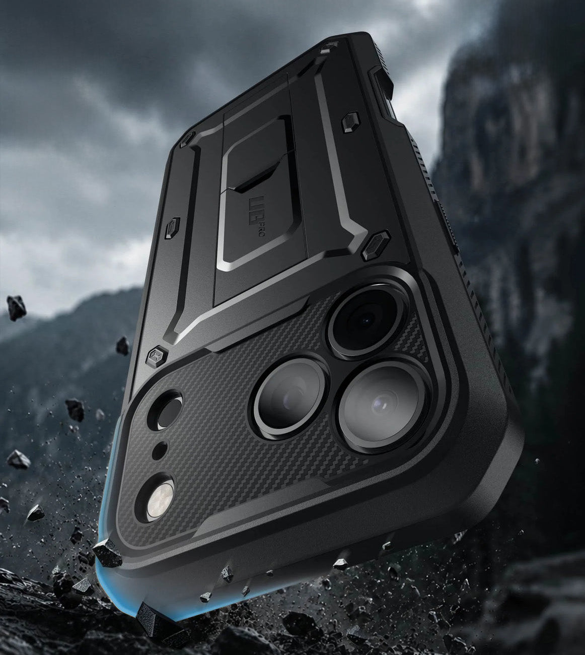 Handyhülle für iPhone 18 Pro Max, Supcase UB Pro SP (CC), Schwarz (3/13)