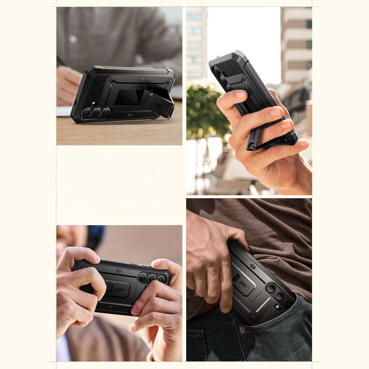 Handyhülle für Galaxy S25 FE, Supcase UB Pro SP, Schwarz