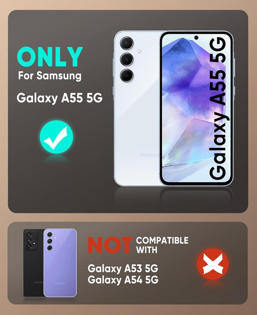 Schutzhülle Supcase UB Pro SP für Galaxy A55 5G, Schwarz