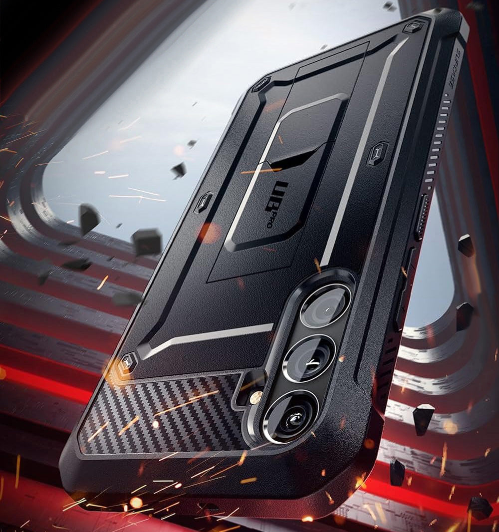 Handyhülle für Galaxy S24 FE, Supcase UB Pro SP, Schwarz