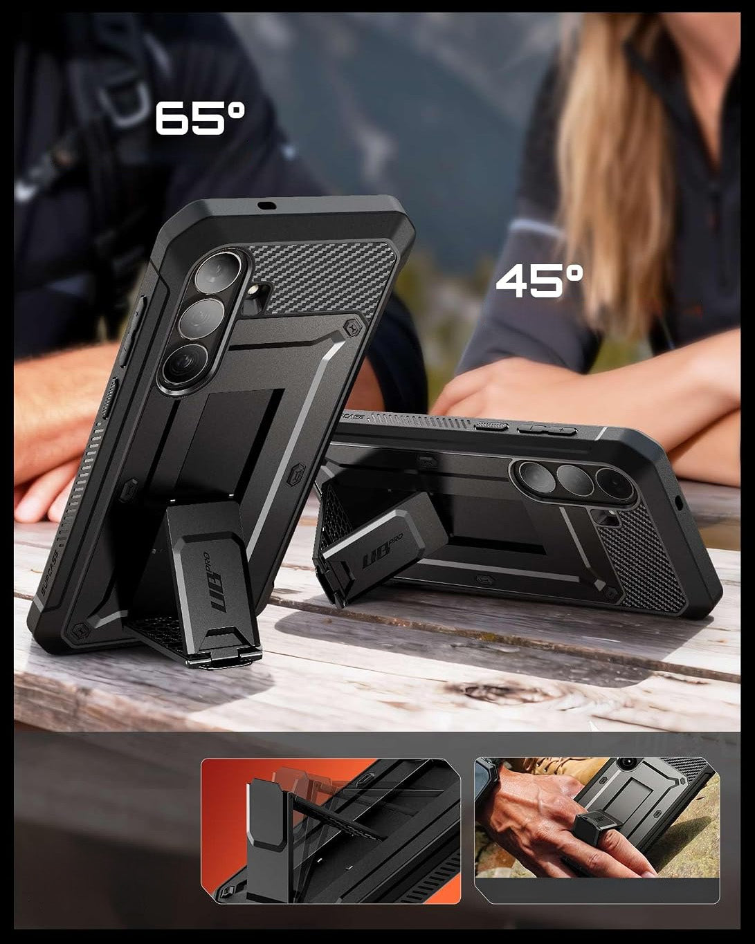 Handyhülle für Galaxy S26 FE, Supcase UB Pro SP, Schwarz (6/12)