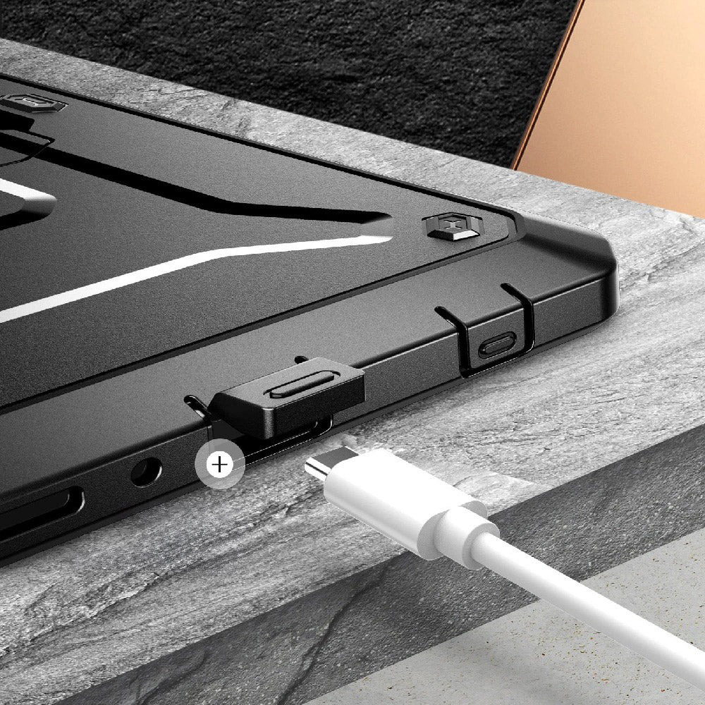 Schutzhülle für Galaxy Tab A11, Supcase UB Pro SP, Schwarz